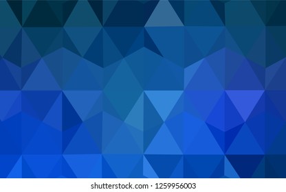 Light Blue, Yellow vector polygonal template. Modern abstract illustration with triangles. New template for your brand book.
