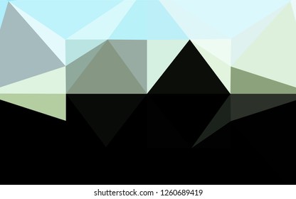 Light Blue, Yellow vector polygonal pattern. Shining colored illustration in a Brand new style. The best triangular design for your business.