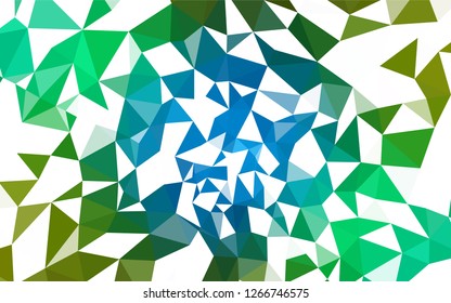 Light Blue, Yellow vector polygonal template. A sample with polygonal shapes. New template for your brand book.