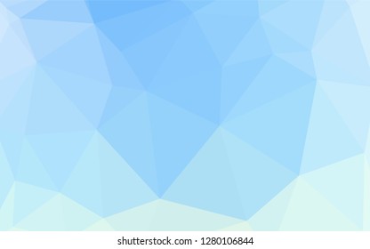 Light Blue, Yellow vector polygonal background. Creative geometric illustration in Origami style with gradient. Brand new style for your business design.