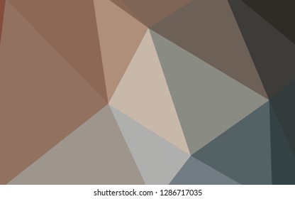 Light Blue, Yellow vector polygonal template. Shining polygonal illustration, which consist of triangles. Pattern for a brand book's backdrop.
