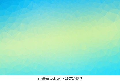 Light Blue, Yellow vector polygonal background. An elegant bright illustration with gradient. Brand new style for your business design.