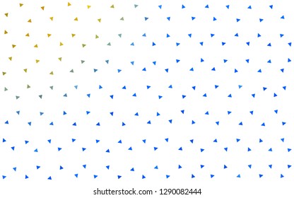 Light Blue, Yellow vector  polygonal background. Polygonal abstract illustration with gradient. Pattern for a brand book's backdrop.