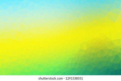 Light Blue, Yellow vector polygonal background. An elegant bright illustration with gradient. Elegant pattern for a brand book.