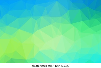 Light Blue, Yellow vector polygonal pattern. A sample with polygonal shapes. A completely new template for your business design.