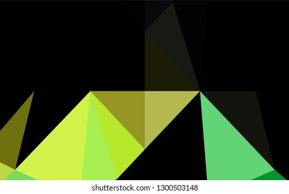 Light Blue, Yellow vector polygonal template. Creative geometric illustration in Origami style with gradient. A new texture for your design.