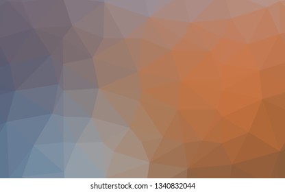 Light Blue, Yellow vector polygonal background. Creative illustration in halftone style with gradient. Completely new design for your business.