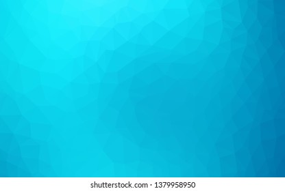 Light Blue, Yellow vector polygonal pattern. Creative illustration in halftone style with triangles. Pattern for a brand book's backdrop.