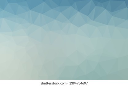 Light Blue, Yellow vector polygonal pattern. Colorful abstract illustration with gradient. Completely new design for your business.
