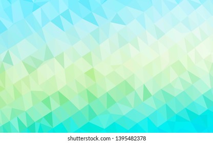 Light Blue, Yellow vector polygonal template. An elegant bright illustration with gradient. Elegant pattern for a brand book.
