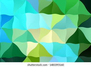Light Blue, Yellow vector polygonal pattern. Colorful abstract illustration with triangles. Polygonal design for your web site.