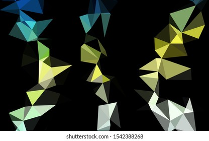 Light Blue, Yellow vector polygonal pattern. Colorful abstract illustration with gradient. Brand new design for your business.