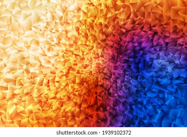 Light Blue, Yellow vector polygonal pattern. Modern abstract illustration with triangles. New template for your brand book.