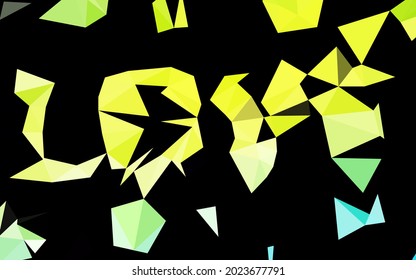 Azul claro, plantilla poligonal vectorial amarillo. Una ilustración de color completamente nueva en un estilo vago. Plantilla completamente nueva para el diseño de su negocio.
