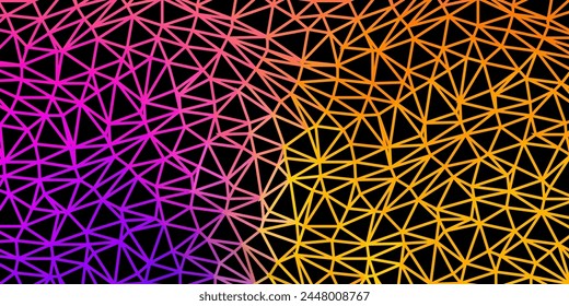 Hellblauer polygonaler Hintergrund mit gelber Vektorgrafik. Bunte abstrakte Illustration mit Gradientendreiecken. Hintergrund für Mobiltelefone.
