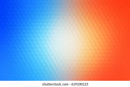 Light Blue, Yellow vector polygonal illustration, which consist of triangles. Triangular design for your business. Creative geometric background in Origami style with gradient