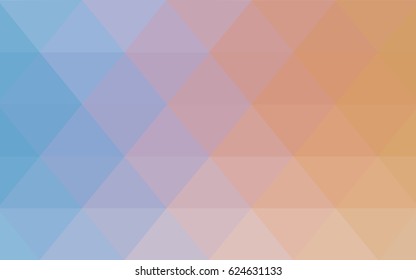 Light Blue, Yellow vector polygonal illustration, which consist of triangles. Triangular pattern for your business design. Geometric background in Origami style with gradient. 