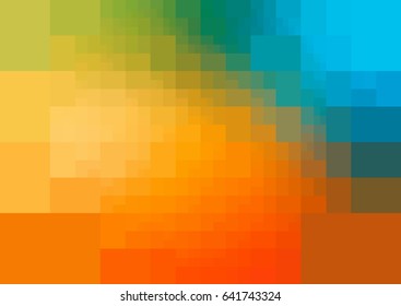 Light Blue, Yellow vector polygonal illustration, which consist of rectangles. Rectangular design for your business. Creative geometric background in Origami style with gradient