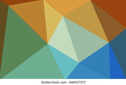 Light Blue, Yellow vector polygonal illustration, which consist of triangles. Triangular pattern for your business design. Geometric background in Origami style with gradient. 