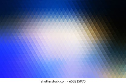 Light Blue, Yellow vector polygonal pattern. An elegant bright illustration with gradient. A new texture for your design.