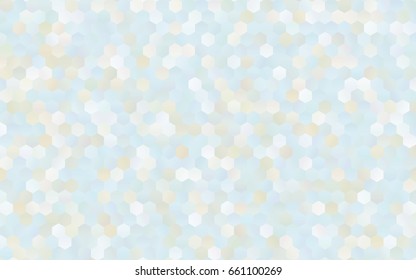 Light Blue, Yellow vector polygonal illustration, which consist of hexagons. Hexagonal pattern for your business design. Geometric background in Origami style with gradient. 