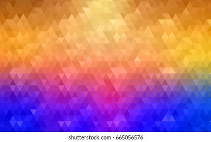 Light Blue, Yellow vector polygonal background. Glitter abstract illustration with an elegant design. Brand-new style for your business design.