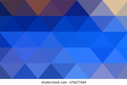 Light Blue, Yellow vector polygonal illustration, which consist of triangles. Triangular pattern for your business design. Geometric background in Origami style with gradient. 