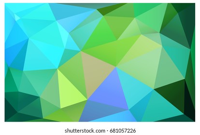 Light Blue, Yellow vector polygonal illustration, which consist of triangles. Triangular design for your business. Creative geometric background in Origami style with gradient