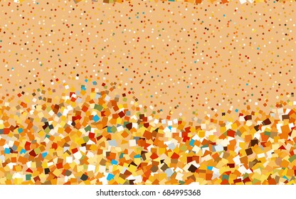 Light Blue, Yellow vector polygonal illustration consisting of rectangles. Rectangular design for your business. Creative geometric background in origami style with gradient.