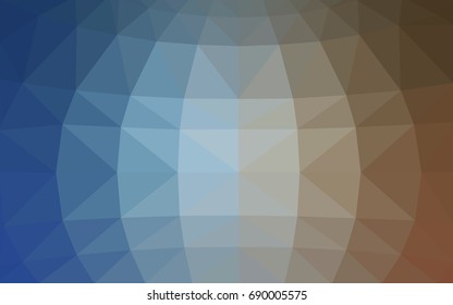Light Blue, Yellow vector polygonal illustration, which consist of triangles. Triangular pattern for your business design. Geometric background in Origami style with gradient. 