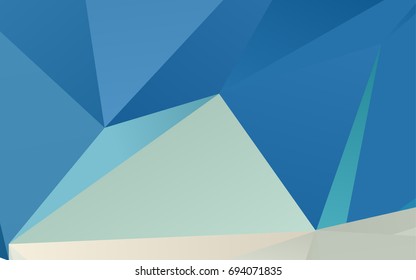 Light Blue, Yellow vector polygonal template. Glitter abstract illustration with an elegant design. The template can be used as a background for cell phones.