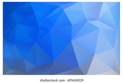 Light Blue, Yellow vector polygonal illustration, which consist of triangles. Triangular pattern for your business design. Geometric background in Origami style with gradient. 