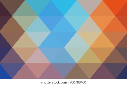 Light Blue, Yellow vector polygonal illustration, which consist of triangles. Triangular pattern for your business design. Geometric background in Origami style with gradient. 
