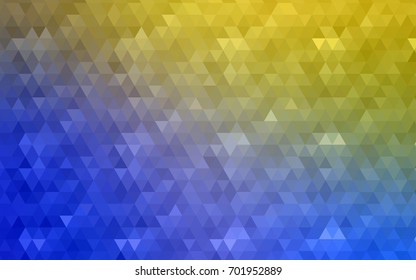 Light Blue, Yellow vector polygonal template. Colorful abstract illustration with gradient. The elegant pattern can be used as part of a brand book.