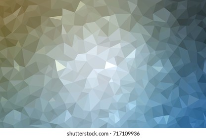 Light Blue, Yellow vector polygonal illustration, which consist of triangles. Triangular design for your business. Creative geometric background in Origami style with gradient