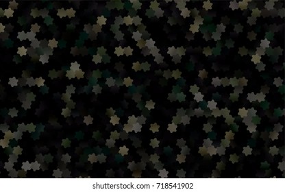 Light Blue, Yellow vector polygonal illustration, which consist of hexagons. Hexagonal pattern for your business design. Geometric background in Origami style with gradient. 