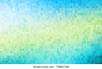 Light Blue, Yellow vector polygonal illustration, which consist of rectangles. Rectangular pattern for your business design. Geometric background in Origami style with gradient. 