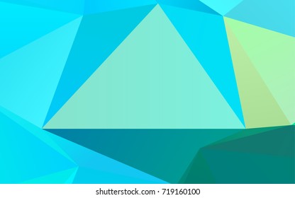 Light Blue, Yellow vector polygonal pattern. Glitter abstract illustration with an elegant design. A new texture for your design.