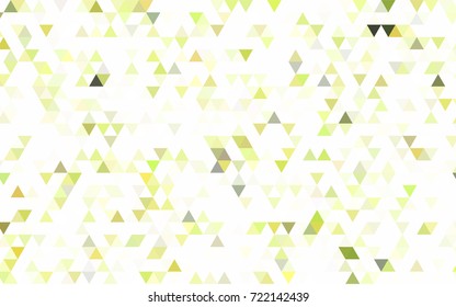 Light Blue, Yellow vector polygonal background. Triangular geometric sample with gradient.  Brand-new style for your business design.
