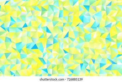 Light Blue, Yellow vector polygonal pattern. Modern geometrical abstract illustration with gradient. A new texture for your design.