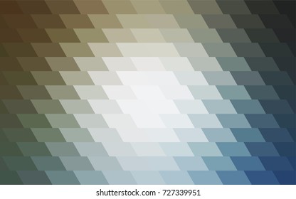 Light Blue, Yellow vector polygonal illustration consisting of rectangles. Rectangular design for your business. Creative geometric background in origami style with gradient.
