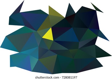 Light Blue, Yellow vector polygonal pattern. Triangular geometric sample with gradient.  Triangular pattern for your business design.