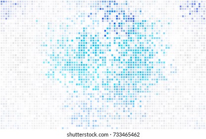 Light Blue, Yellow vector polygonal illustration, which consist of rectangles. Rectangular pattern for your business design. Geometric background in Origami style with gradient. 