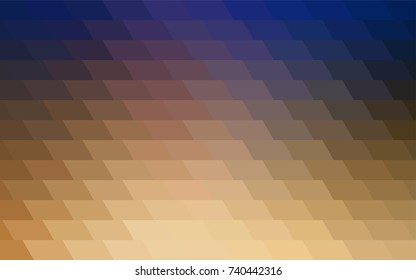 Light Blue, Yellow vector polygonal illustration, which consist of rectangles. Rectangular pattern for your business design. Geometric background in Origami style with gradient. 