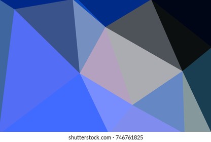 Light Blue, Yellow vector polygonal illustration, which consist of triangles. Triangular design for your business. Creative geometric background in Origami style with gradient