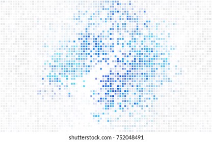 Light Blue, Yellow vector polygonal illustration, which consist of rectangles. Rectangular pattern for your business design. Geometric background in Origami style with gradient. 