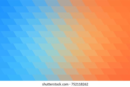 Light Blue, Yellow vector polygonal illustration consisting of rectangles. Rectangular design for your business. Creative geometric background in origami style with gradient.