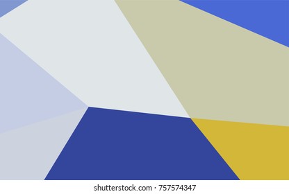 Light Blue, Yellow vector polygonal template. Modern geometrical abstract illustration with gradient. The completely new template can be used for your brand book.