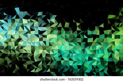 Light Blue, Yellow vector polygonal pattern. Shining illustration, which consist of triangles. The elegant pattern can be used as part of a brand book.