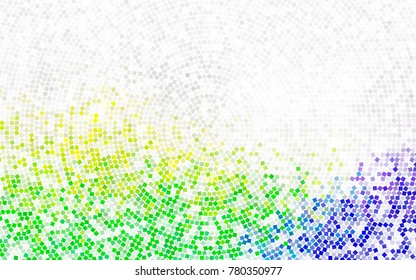 Light Blue, Yellow vector polygonal illustration consisting of rectangles. Rectangular design for your business. Creative geometric background in origami style with gradient.